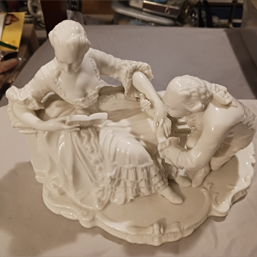 Vintage Nymphenburg Elegant White Porcelain Figurine